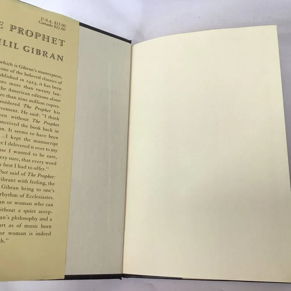 The Prophet Kahlil Gibran‎ Masterpiece 2000 Alfred A Knopf Borzoi Book Hardcover